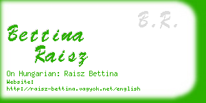 bettina raisz business card